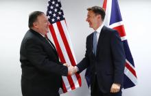 Le secrétaire d'Etat américain Mike Pompeo à Bruxelles le 13 mai 2019