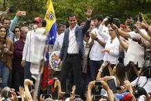 Rencontre du président vénézuélien Nicolas Maduro avec des étudiants à Caracas le 10 mai 2019