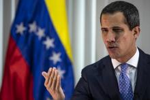 Le leader de l'opposition vénézuelienne Juan Guaido, le 6 mai 2019 à Caracas