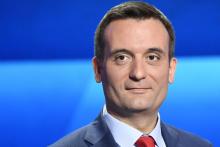 Florian Philippot, tête de liste pour le parti "Les Patriotes" aux élections européennes, le 4 avril 2019