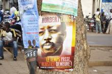Une affiche réclamant la vérité sur l'assassinat de Norbert Zongo, à Ouagadougou le 13 décembre 2012