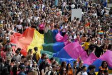 Dix-huitième édition de la Gay pride à Strasbourg le 15 juin 2019