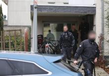 Vaste coup de filet de la police en Europe et en Amérique latine contre la mafia calabraise de la 'Ndrangheta, le 5 décembre 2018, comme ici à Pulheim en Allemagne