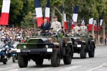 Emmanuel Macron au côté du général Francois Lecointre, le 14 juillet 2019