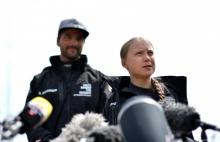 Greta Thunberg, la militante suédoise pour le climat, avant d'embarquer sur le bateau écologique Malizia II, mercredi 14 août 2019.