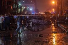 Le Caire après l'explosion d'une voiture qui a fait 20 morts le 5 août 2019.