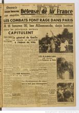 France-Soir Une 26.08.1944 Libération Paris