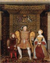 Portrait de la famille d'Henry VIII