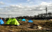 Des tentes de migrants près de Calais, le 18 février 2019