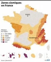 Zones sismiques en France