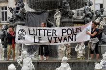 Action d'Extinction Rebellion à Nantes
