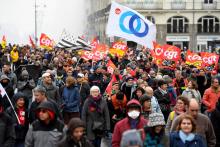 Manifestation contre la réforme des retraites le 10 décembre 2019 à Rennes