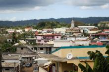 La ville de Tsingoni, à Mayotte en septembre 2019