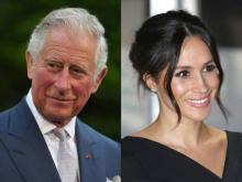 Le Prince Charles et sa future belle-fille, Meghan Markle, sur un montage réalisé le 18 mai 2018