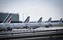 Avions Air France à Roissy en avril 2018