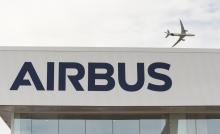 Un Airbus A350 1000, le 18 juin 2019 à l'aéroport du Bourget