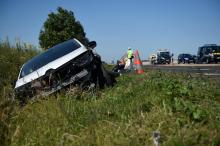 Un accident sur l'autoroute A10 en juin 2018