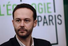 David Belliard, tête de liste Europe Ecologie Les Verts (EELV) à la mairie de Paris, donne une conférence de presse avant un meeting le 5 février 2020 à Paris