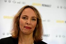La directrice générale par intérim de Renault, Clotilde Delbos, au siège de Renault à Boulogne-Billancourt, le 14 février 2020
