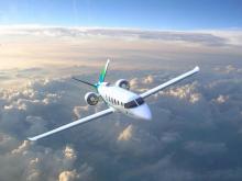 Le transport aérien amorce à son tour le virage de la propulsion électrique Image numérique de l'avion électrique hybride éditée le 4 avril 2018 de la start-up Zunum Aero. Soutenue par Boeing, Zunum A