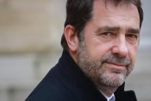 Le ministre de l'Intérieur, Christophe Castaner, quitte l'Elysée, le 4 mars 2020 à Paris