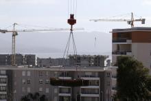 Un chantier de construction à Ajaccio, en Corse, le 20 février 2020