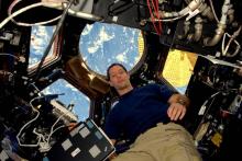 L'astronaute Thomas Pesquet à bord de la Station spatiale internationale, le 22 novembre 2016