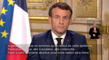 Emmanuel Macron en direct de l'Elysée le 12 mars 2020