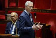 Le ministre de l'Economie Bruno Le Maire à l'Assemblée nationale, le 19 mars 2020 à Paris