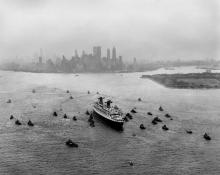 L'arrivée du "France" le 8 février 1962 à New York