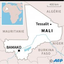 Carte du Mali localisant Tessalit