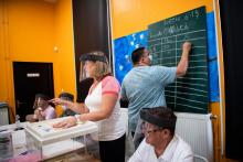 Opérations de vote lors du second tour des élections municipales, le 28 juin 2020 à Marseille