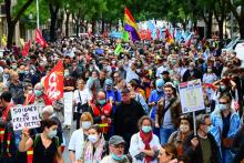 Manifestation de personnels soignants à Bordeaux le 16 juin 2020