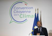 Le Premier ministre Edouard Philippe le 4 octobre 2019 lors du lancement de la Convention citoyenne pour le climat à Paris