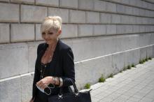 Sylvie Galley, avocate de la famille de la japonaise assassinée arrive au tribunal de Besançon, le 24 juillet 2020