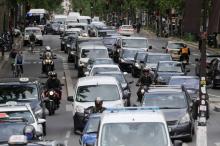 Embouteillage à Paris, un des fléaux de la capitale française 