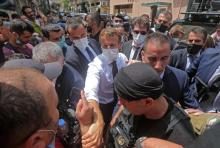 Emmanuel Macron en visite à Beyrouth le 6 aout 2020
