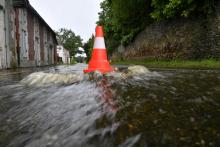 Inondations à Sore, dans les Landes, le 11 mai 2020