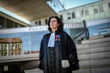 Gwenola Joly-Coz, présidente du tribunal de Pontoise, figure féministe de la magistrature, photographiée à Pontoise le 4 septembre 2020