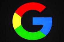 Le logo de Google photographié le 25 février 2019 à Barcelone