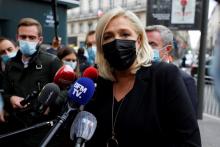 La présidente du Rassemblement National Marine Le Pen, le 6 octobre à Paris
