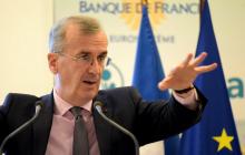Le gouverneur de la Banque de France Francois Villeroy à Paris, le 12 mars 2019
