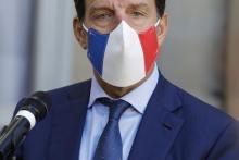 Le président du Medef Geoffroy Roux de Bézieux à Matignon, le 26 àctobre 2020