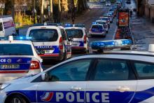 Des policiers manifestent dans Nantes le 10 décembre 2020 après les blessures de trois des leurs cinq jours plus tôt