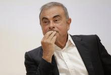 L'ancien patron de Renault Carlos Ghosn lors d'une conférence de presse à Jounieh, le 29 septembre 2020
