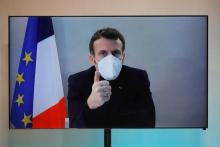 Emmanuel Macron devant la presse le 16 décembre à l'Elysée