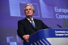 Michel Barnier le 24 décembre 2020 à Bruxelles