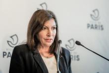 Anne Hidalgo en conférence de presse à la Mairie de Paris, le 29 octobre 2020