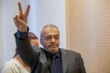 Walid Abdulrahman Abou Zayed, soupçonné d'être un des auteurs de l'attentat antisémite de la rue des Rosiers à Paris, à Oslo le 25 septembre 2020