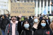 Manifestation contre la loi de Sécurité globale, à Marseille, le 5 décembre 2020
